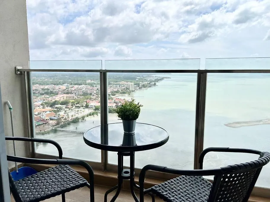 Apartment Silversc@Pe Melaka Seaview 2Room/5Pax/Bathub/Tvbox